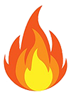 炎マーク